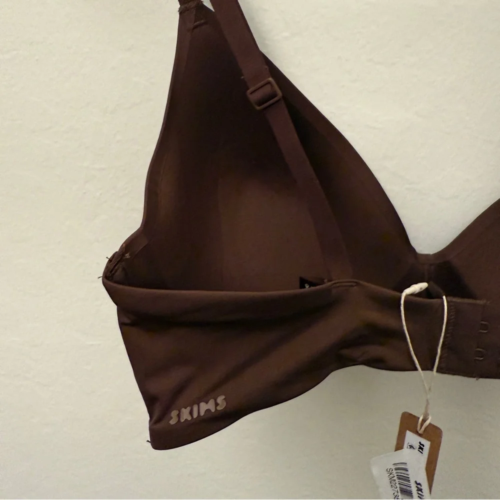 NWT Skims Wireless Form T-Shirt Bra in Cocoa - Size 36C - Picture 10 of 12